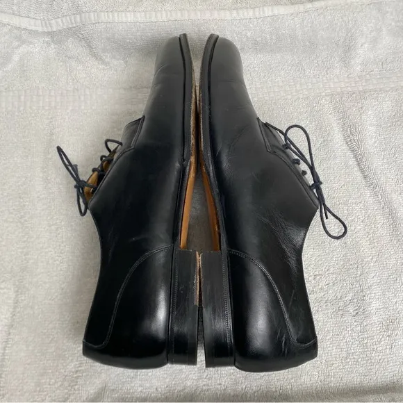 Bally Italy Men's Black Smooth Leather Romeo Dress Shoes Size 11 EEE Classic
