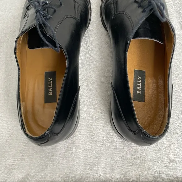 Bally Italy Men's Black Smooth Leather Romeo Dress Shoes Size 11 EEE Classic
