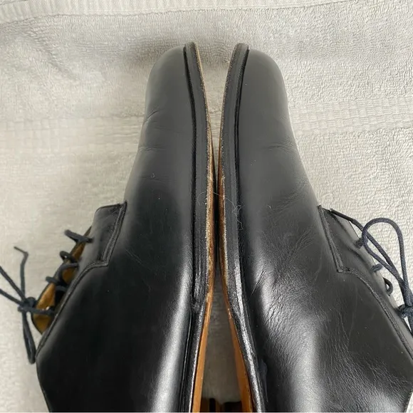 Bally Italy Men's Black Smooth Leather Romeo Dress Shoes Size 11 EEE Classic