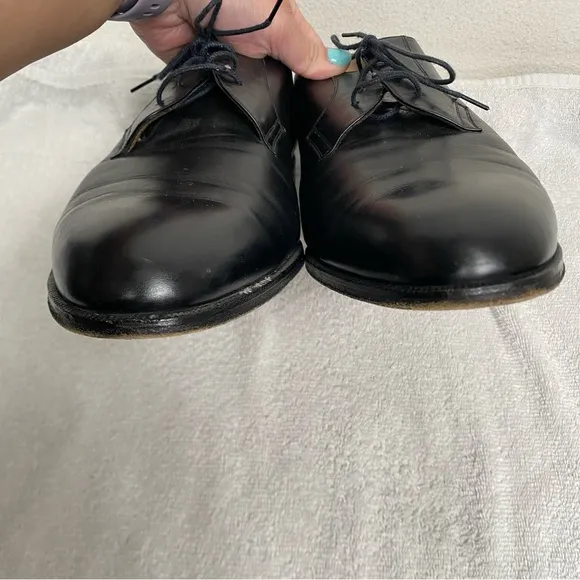 Bally Italy Men's Black Smooth Leather Romeo Dress Shoes Size 11 EEE Classic