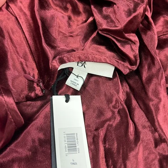 Banana Republic AURELIA SATIN TRAPEZE Luxury Date Night Event MINI DRESS LTall