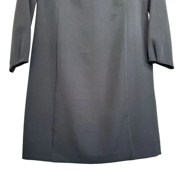 Banana Republic Ponte Dress 2 Tailored Black Quiet Luxury Formal Minimalist New