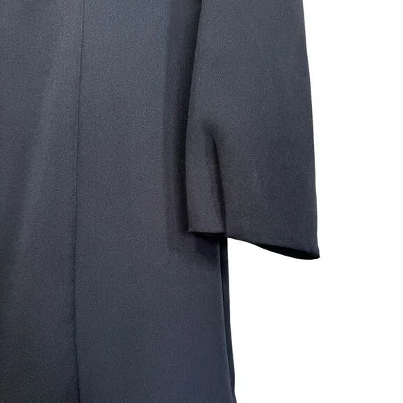 Banana Republic Ponte Dress 2 Tailored Black Quiet Luxury Formal Minimalist New