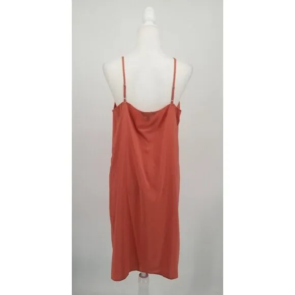 Banana Republic Sheer Long Sleeve Dress Chic Minimalist LP LARGE PETITE NWT