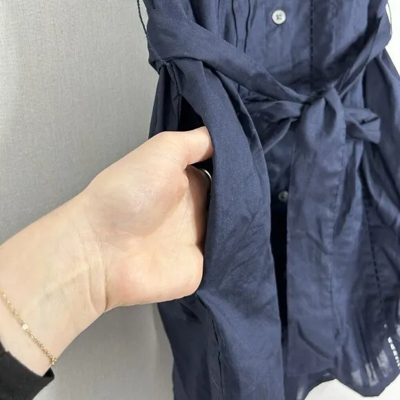 Banana Republic Womens Shirt Dress XXS Blue Minimalist Office Work Preppy 2024
