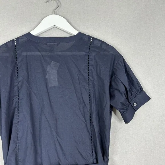Banana Republic Womens Shirt Dress XXS Blue Minimalist Office Work Preppy 2024