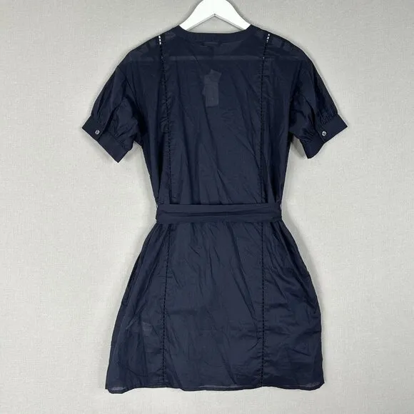 Banana Republic Womens Shirt Dress XXS Blue Minimalist Office Work Preppy 2024
