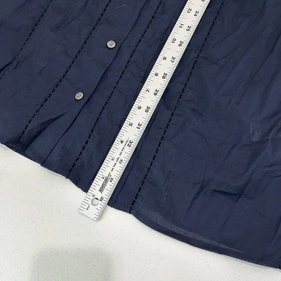 Banana Republic Womens Shirt Dress XXS Blue Minimalist Office Work Preppy 2024