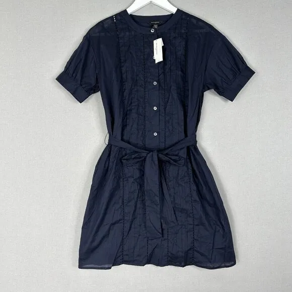 Banana Republic Womens Shirt Dress XXS Blue Minimalist Office Work Preppy 2024