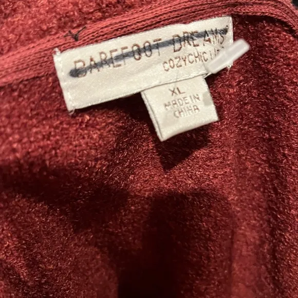 Barefoot Dreams Rust CozyChic Lite Cardi, NWOT