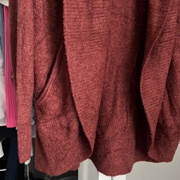 Barefoot Dreams Rust CozyChic Lite Cardi, NWOT