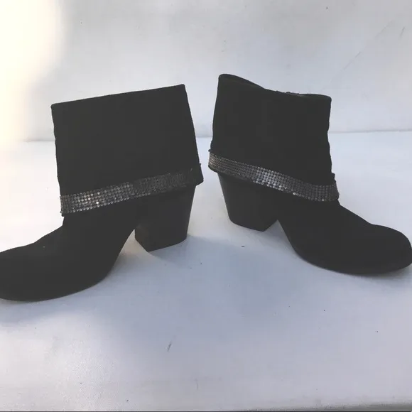 BARNEYS Coop black ankle boots 37 1/2 7.5 ankle