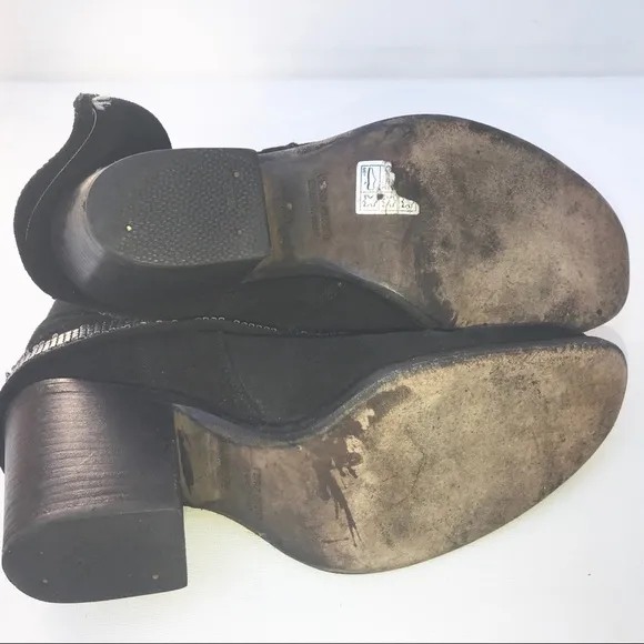 BARNEYS Coop black ankle boots 37 1/2 7.5 ankle