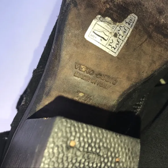 BARNEYS Coop black ankle boots 37 1/2 7.5 ankle