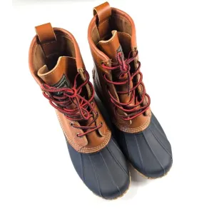 Bass Men's Size 7 Waterproof Duck Boots Mallard Outdoor Rain Shoes Brown Blue