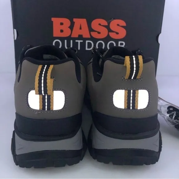 Bass Outdoor Peak Hiker Sneakers Taupe Leather Low Top Shoes $89 NWB