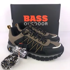 Bass Outdoor Peak Hiker Sneakers Taupe Leather Low Top Shoes $89 NWB