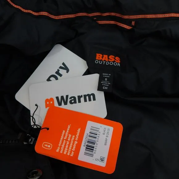Bass Outdoor Women's Discovery Full Zip Puffer Winter Jacket Black New Small