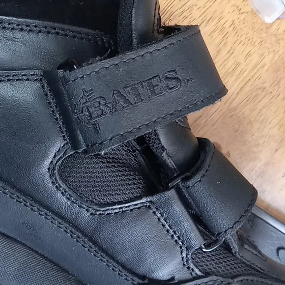 Bates Men's Tactical Black Velcro Strap Shoes