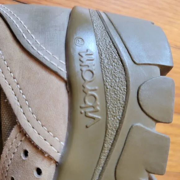 Bates Tactical Combat Boots Military 7R Tan Leather Canvas Vibram Soles