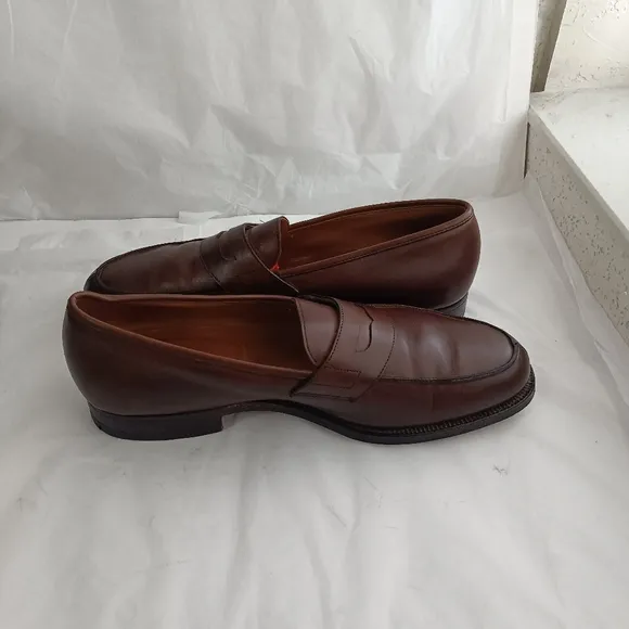 Battistoni handmade in England men's luxury penny loafers Uk 9E