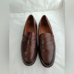 Battistoni handmade in England men's luxury penny loafers Uk 9E