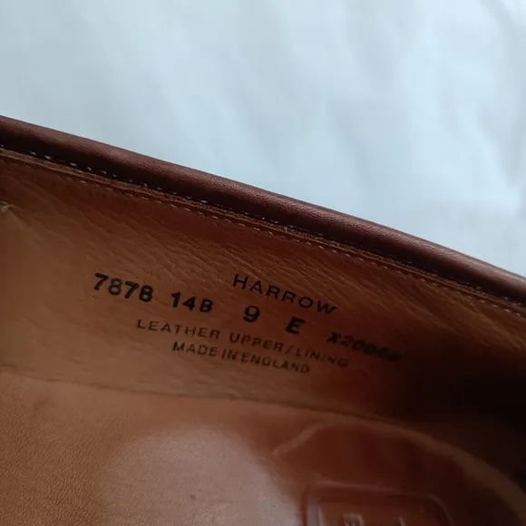 Battistoni handmade in England men's luxury penny loafers Uk 9E