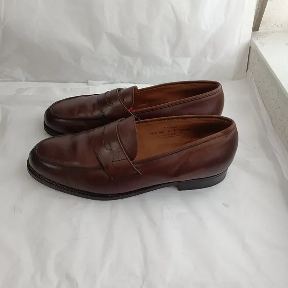 Battistoni handmade in England men's luxury penny loafers Uk 9E