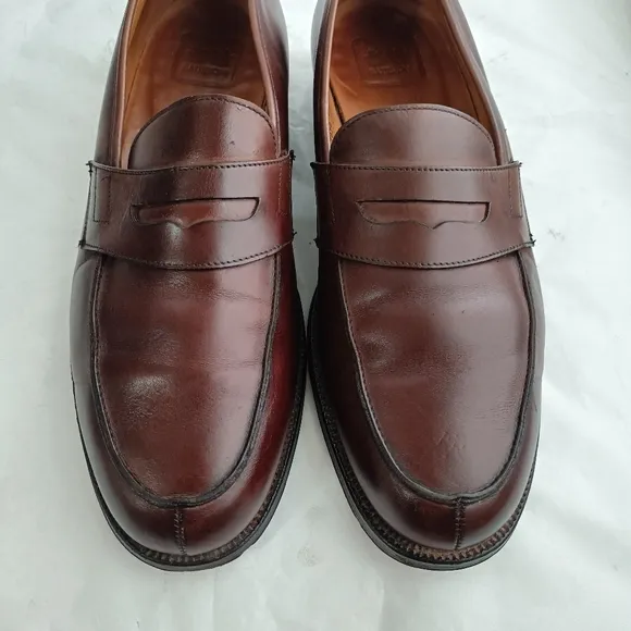 Battistoni handmade in England men's luxury penny loafers Uk 9E