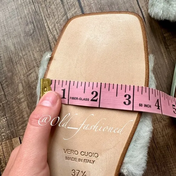 BEAUTIISOLES Fur   Leather Slippers