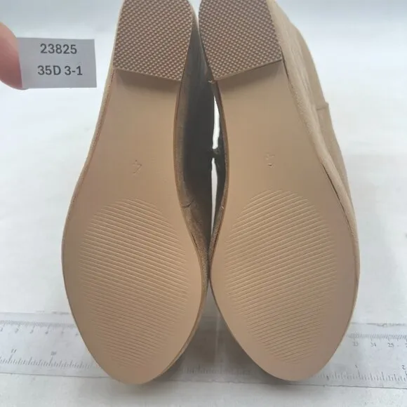 Beige Platform Rounded Toe Ankle Boots Side Zipper High Heel Wedge Short Boot