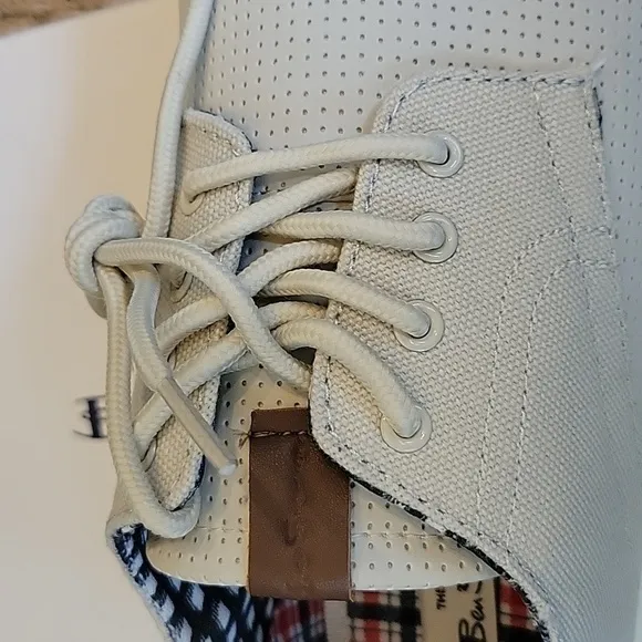 BEN SHERMAN lt. gray Presley Oxford sneakers shoes.  New in box. Size men's 8.