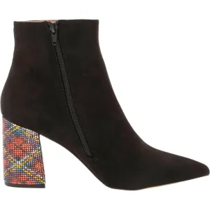 Betsey Johnson Kassie Black Suede Ankle Boots size 8