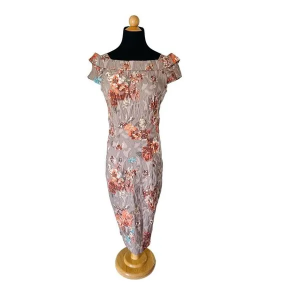BGL GORGEOUS FLORAL DRESS US SIZE 6, EURO SIZE 38
