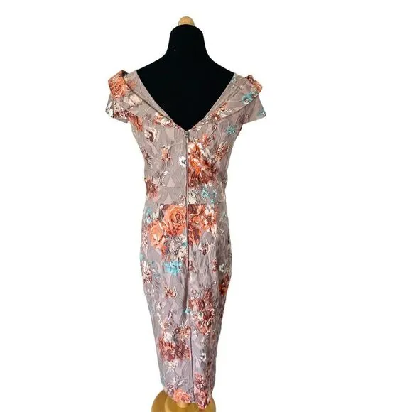 BGL GORGEOUS FLORAL DRESS US SIZE 6, EURO SIZE 38