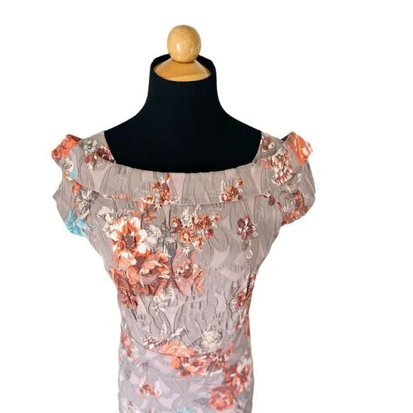 BGL GORGEOUS FLORAL DRESS US SIZE 6, EURO SIZE 38