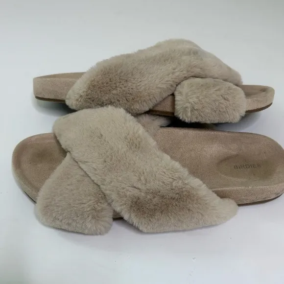 Birdies &quot;The Robin&quot; Faux Fur Slipper Size 7