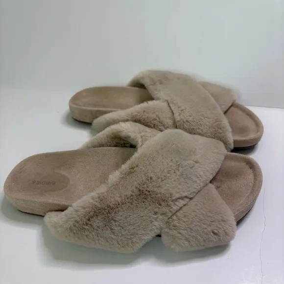 Birdies &quot;The Robin&quot; Faux Fur Slipper Size 7