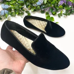 Birdies The Starling Black Velvet Flats Size 9.5