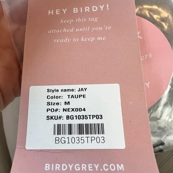 Birdy Grey Jay Dress in Crepe Taupe Size Medium Minimalist Gown NWT