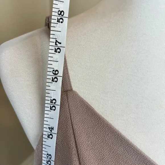 Birdy Grey Jay Dress in Crepe Taupe Size Medium Minimalist Gown NWT