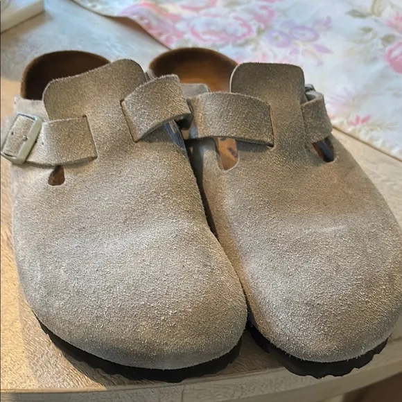 Birkenstock Sage green Boston Shoes