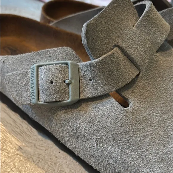 Birkenstock Sage green Boston Shoes