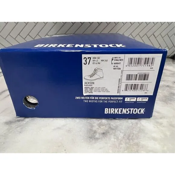 Birkenstock Women's Size 5.5-6 Nubuck Leather Laced Ankle Boots Burgundy EU 37