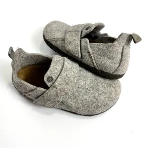 Birkenstock Zermatt HL Kids Slide Felt Slippers EU 31 US 13-13.5 Light Gray EUC!