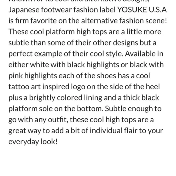 Black and Red Platform High Tops