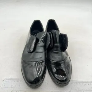 Black Men's Oxford Dress Shoes Plain Toe Lace-up Business Formal Work Shoes