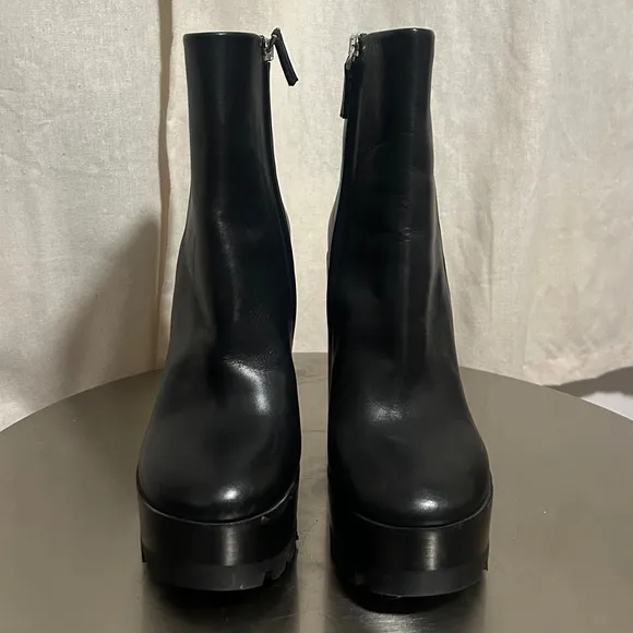 Black Platform Ankle Boots