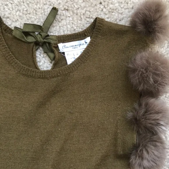 BLEU COMME GRIS Rufina girl dress,4,rabbit!LUXURY