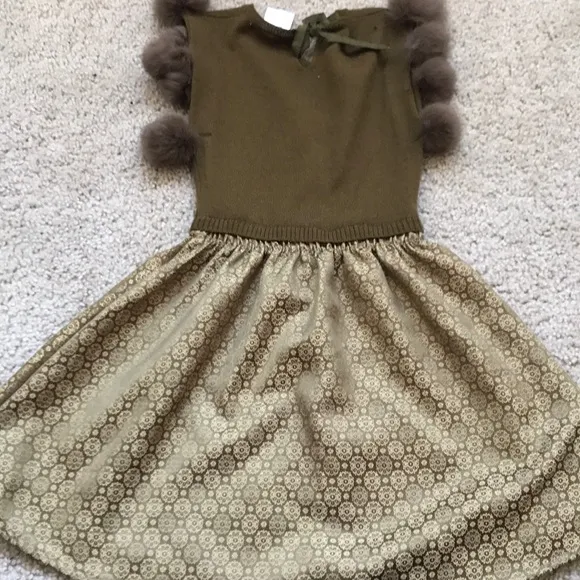 BLEU COMME GRIS Rufina girl dress,4,rabbit!LUXURY